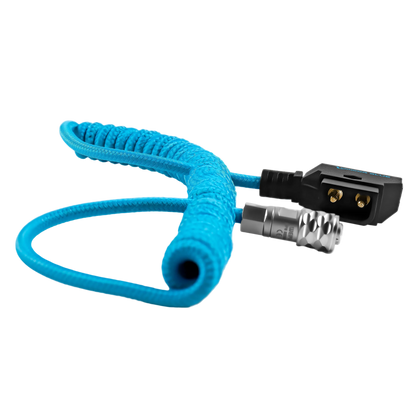 Coiled D-Tap to BMPCC 4K/6K Pro Power Cable for Blackmagic