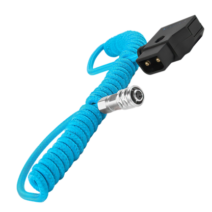 Coiled D-Tap to BMPCC 4K/6K Pro Power Cable for Blackmagic