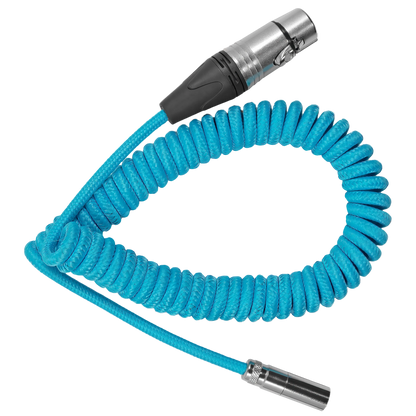 Coiled Mini XLR to XLR for C70 & BMPCC 4K/6K Pro Camera (12"-24")