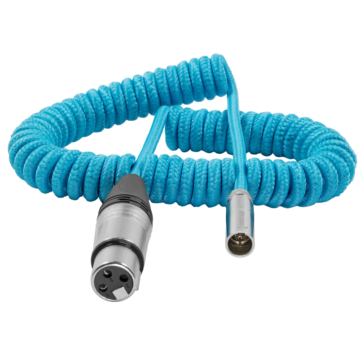 Coiled Mini XLR to XLR for C70 & BMPCC 4K/6K Pro Camera (12"-24")
