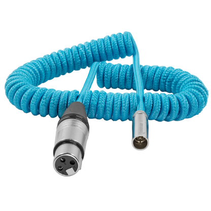 Coiled Mini XLR to XLR for C70 & BMPCC 4K/6K Pro Camera (12"-24")