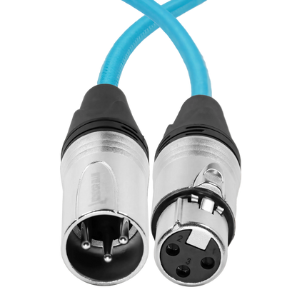 18" Male XLR to Female XLR Audio Cable for On-Camera Mics