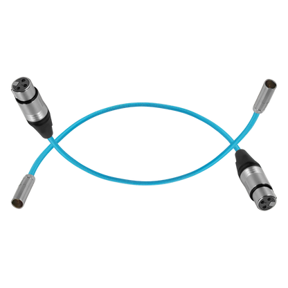 Mini XLR Male to XLR Female 16" Audio Cable (2 Pack)  for BMPCC & C70