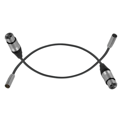 Mini XLR Male to XLR Female 16" Audio Cable (2 Pack)  for BMPCC & C70