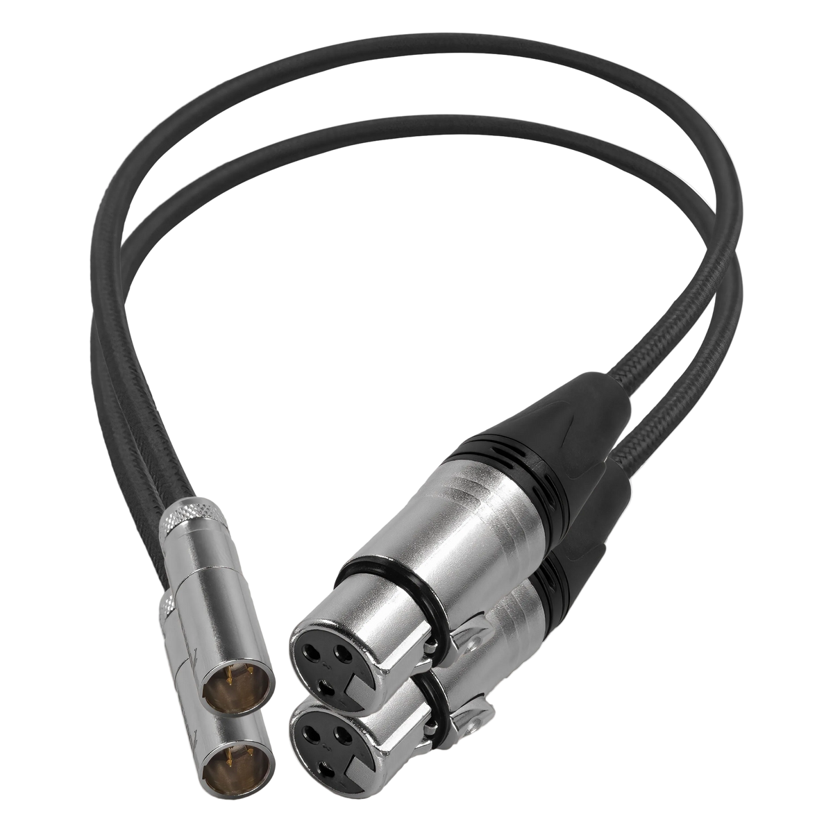 Mini XLR Male to XLR Female 16" Audio Cable (2 Pack)  for BMPCC & C70