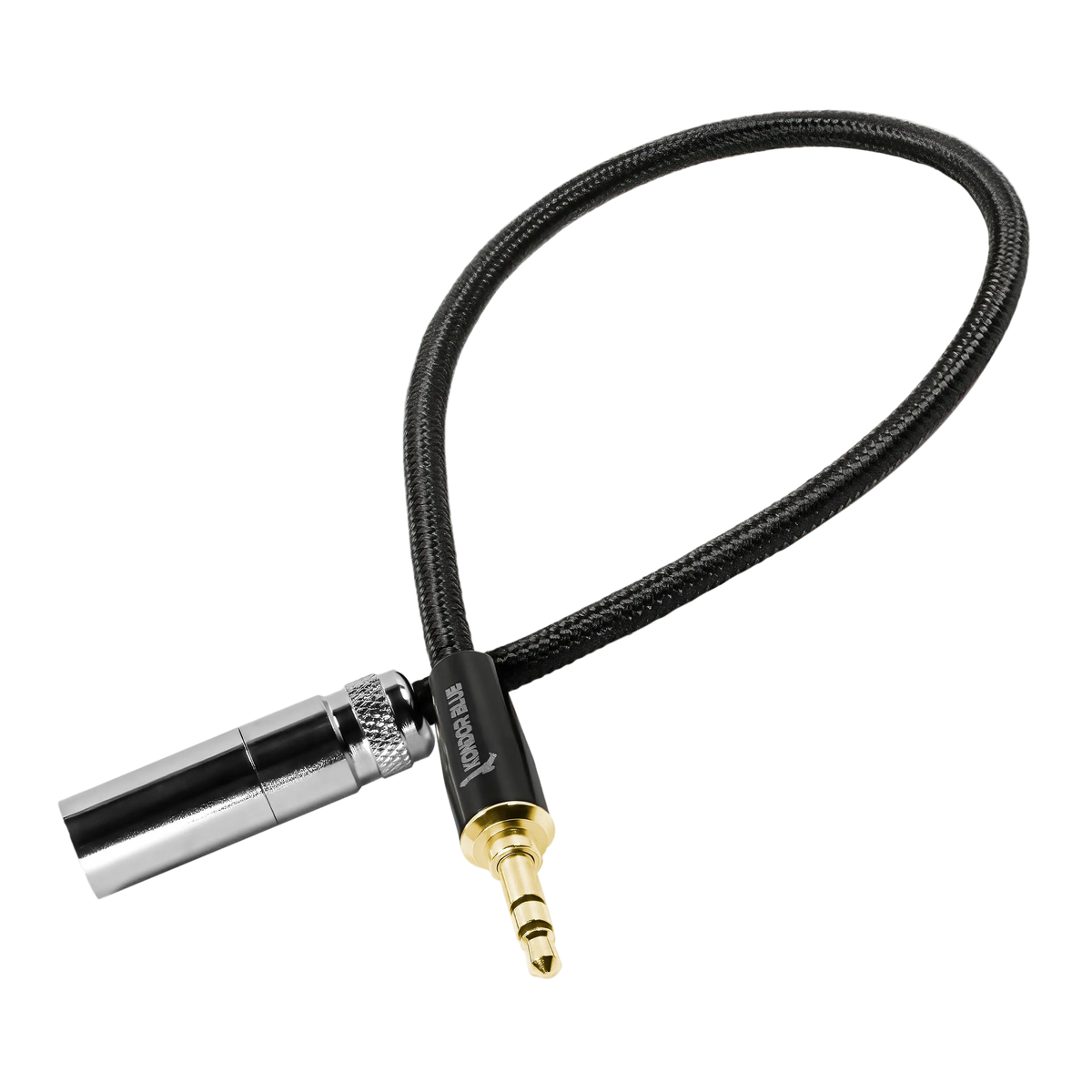 14” Mini XLR to Gold 3.5mm Stereo Plug for Line Level Devices