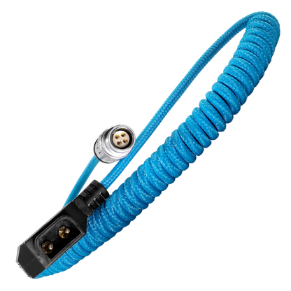 Coiled D-Tap to Female LEMO 4 Pin for C200/C300 MKII Power