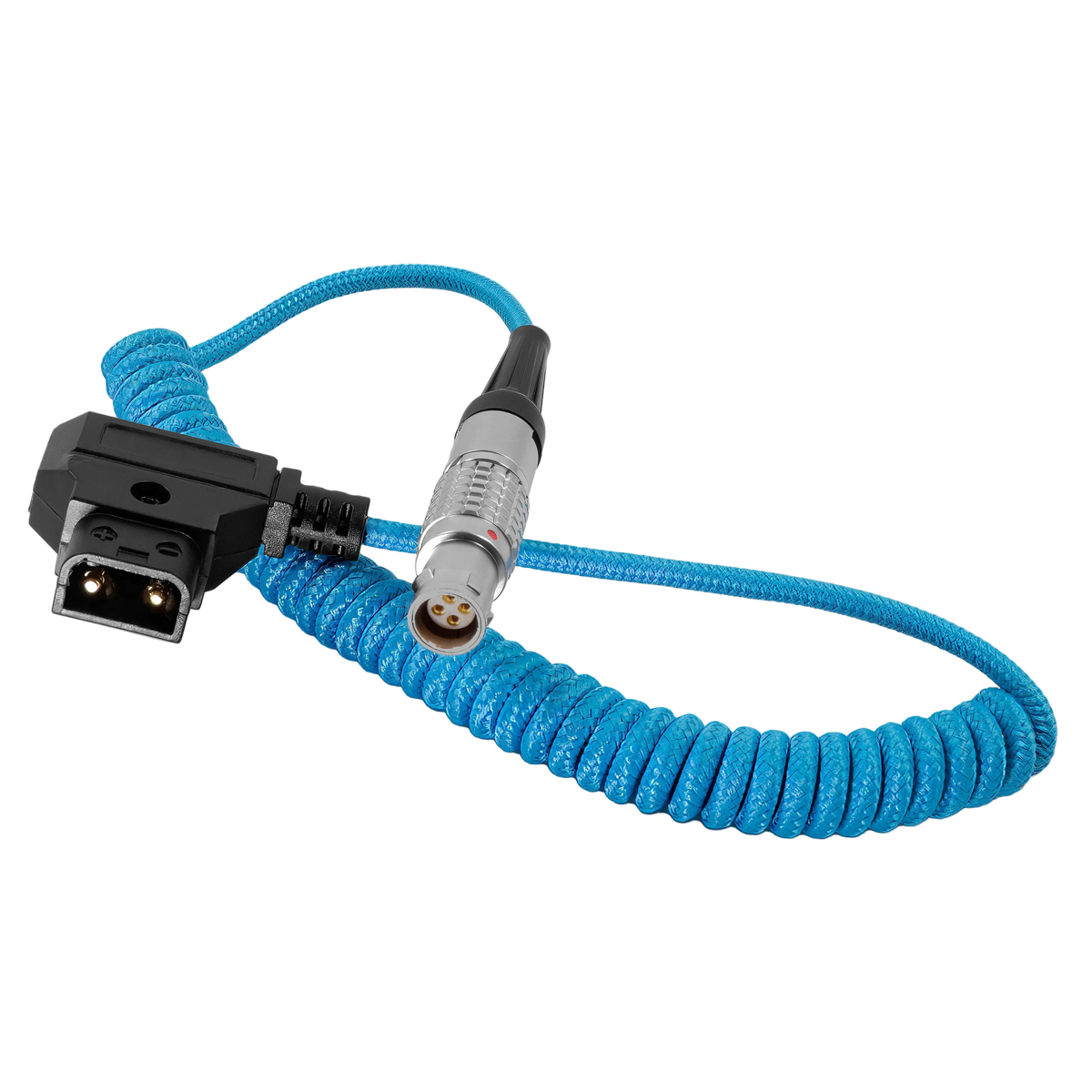 Coiled D-Tap to Female LEMO 4 Pin for C200/C300 MKII Power
