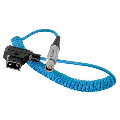 Coiled D-Tap to Female LEMO 4 Pin for C200/C300 MKII Power