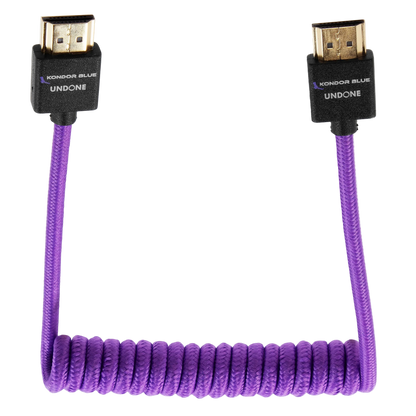 Gerald Undone MK2 Full HDMI Cable 12"-24" Coiled (Purple)