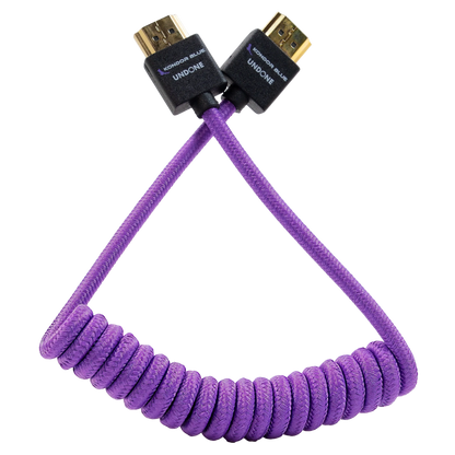 Gerald Undone MK2 Full HDMI Cable 12"-24" Coiled (Purple)