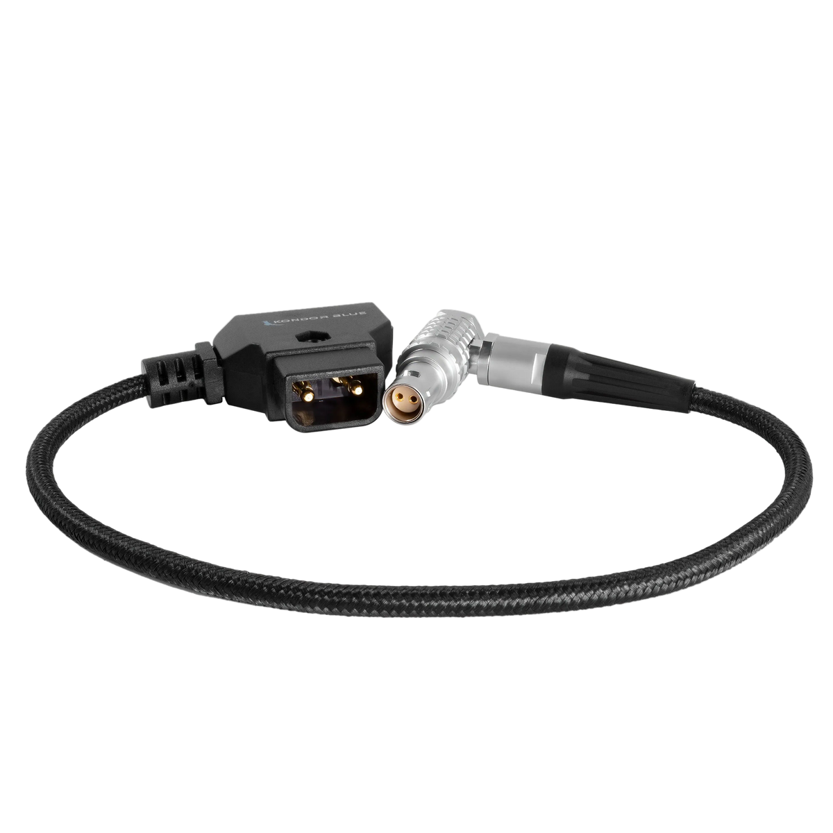 10" D-Tap to Right Angle LEMO 2 Pin Power Cable for RED KOMODO