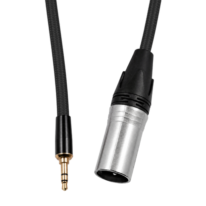 16" XLR Male to 3.5mm Male Mini TRS