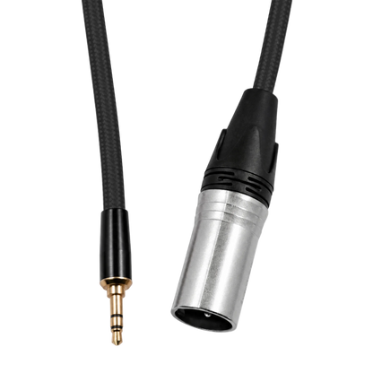 16" XLR Male to 3.5mm Male Mini TRS