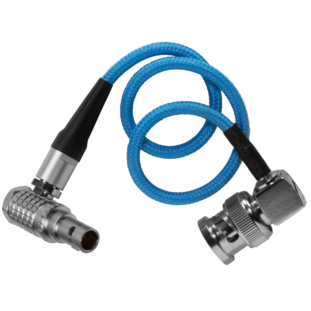 10" BNC to 5 Pin Lemo Right Angle Time Code Cable