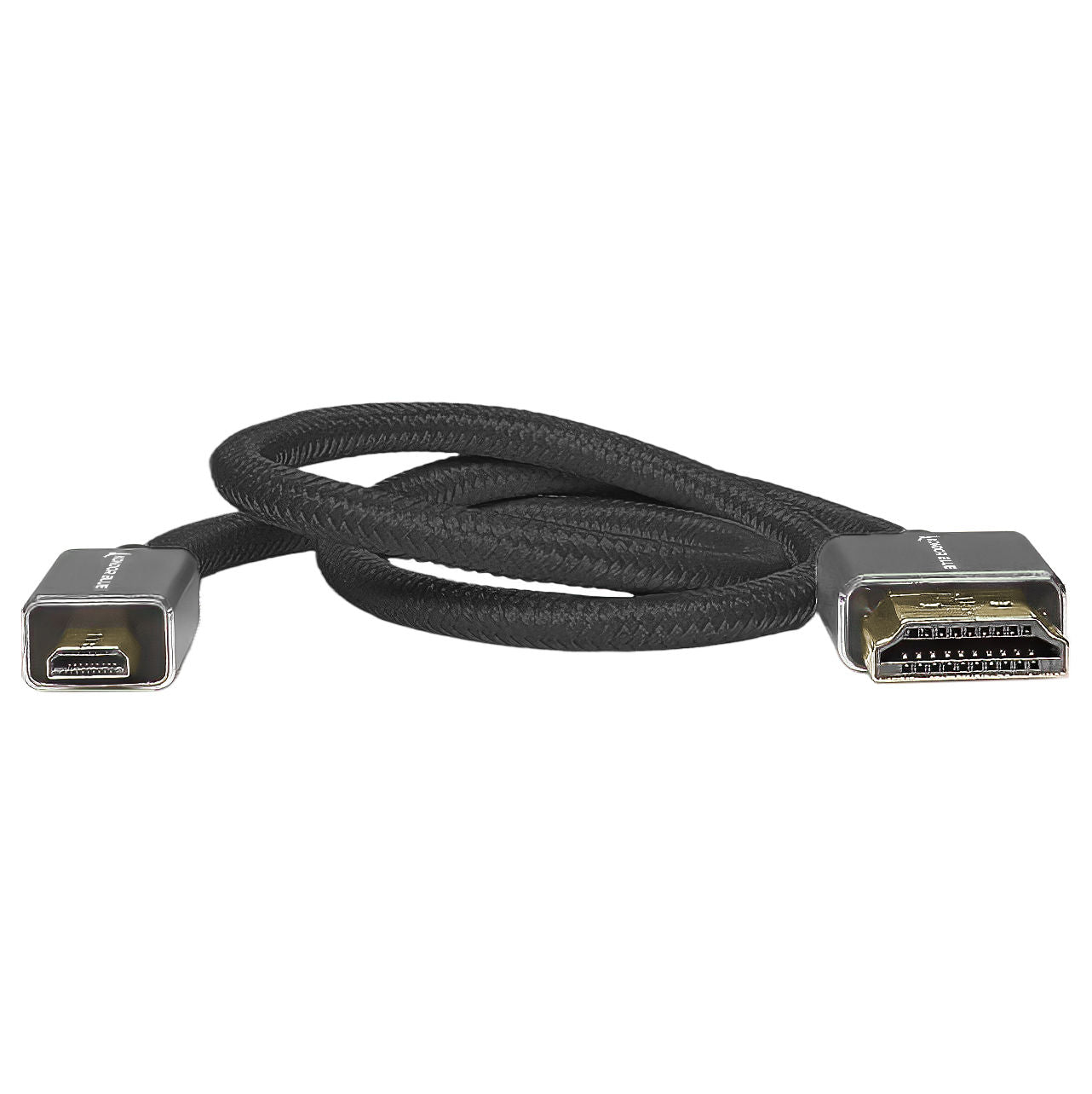 Micro HDMI to Full HDMI 16" Straight Cable Braided