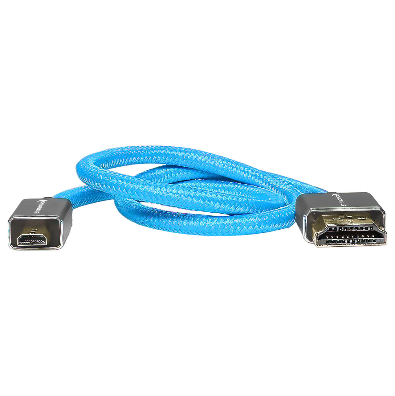 Micro HDMI to Full HDMI 16" Straight Cable Braided