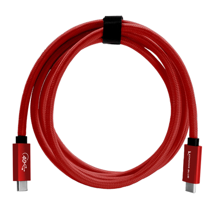 Thunderbolt 4 Compatible USB 4.0 Type C Cable Blazing 40G Speeds 5A 100W