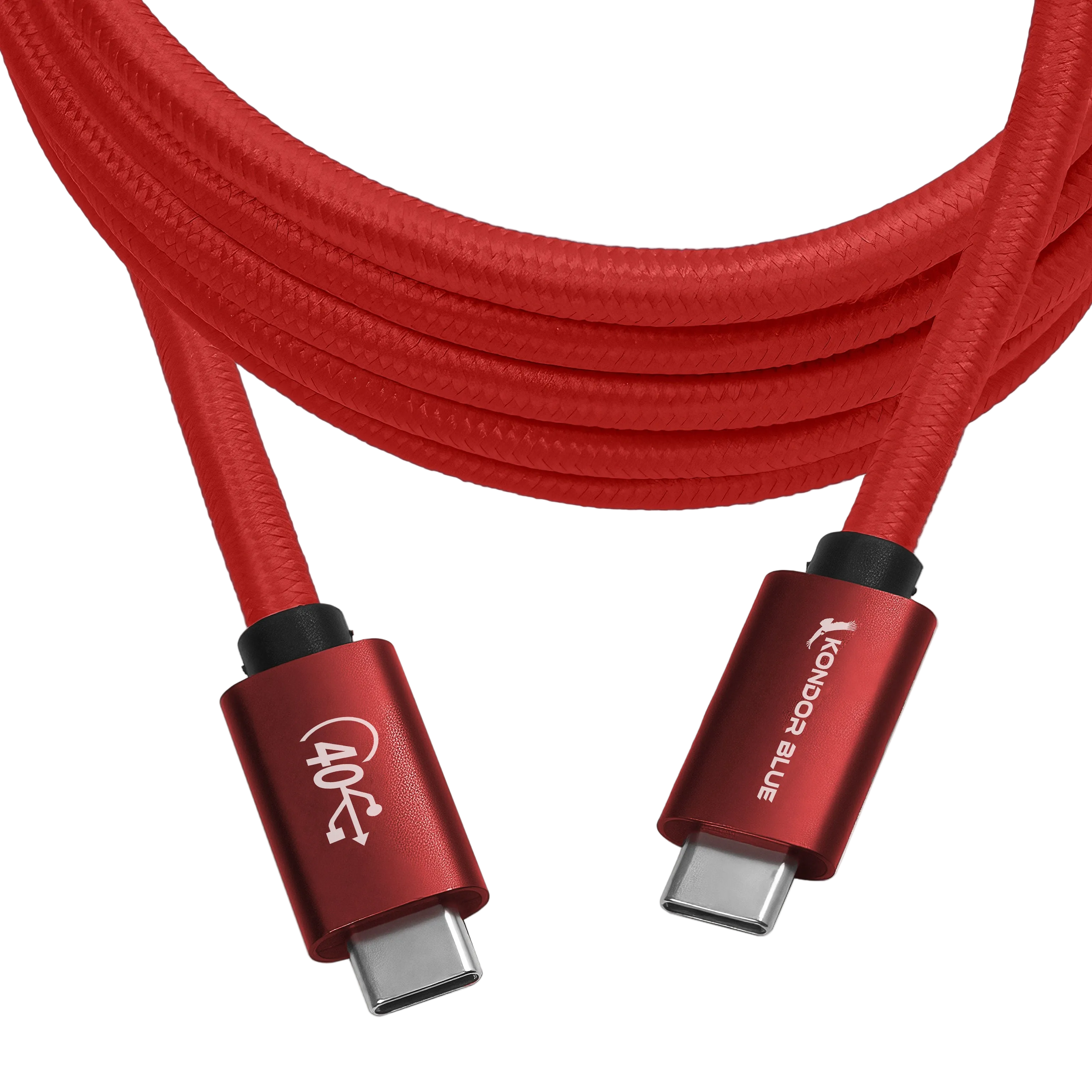 Thunderbolt 4 Compatible USB 4.0 Type C Cable Blazing 40G Speeds 5A 100W