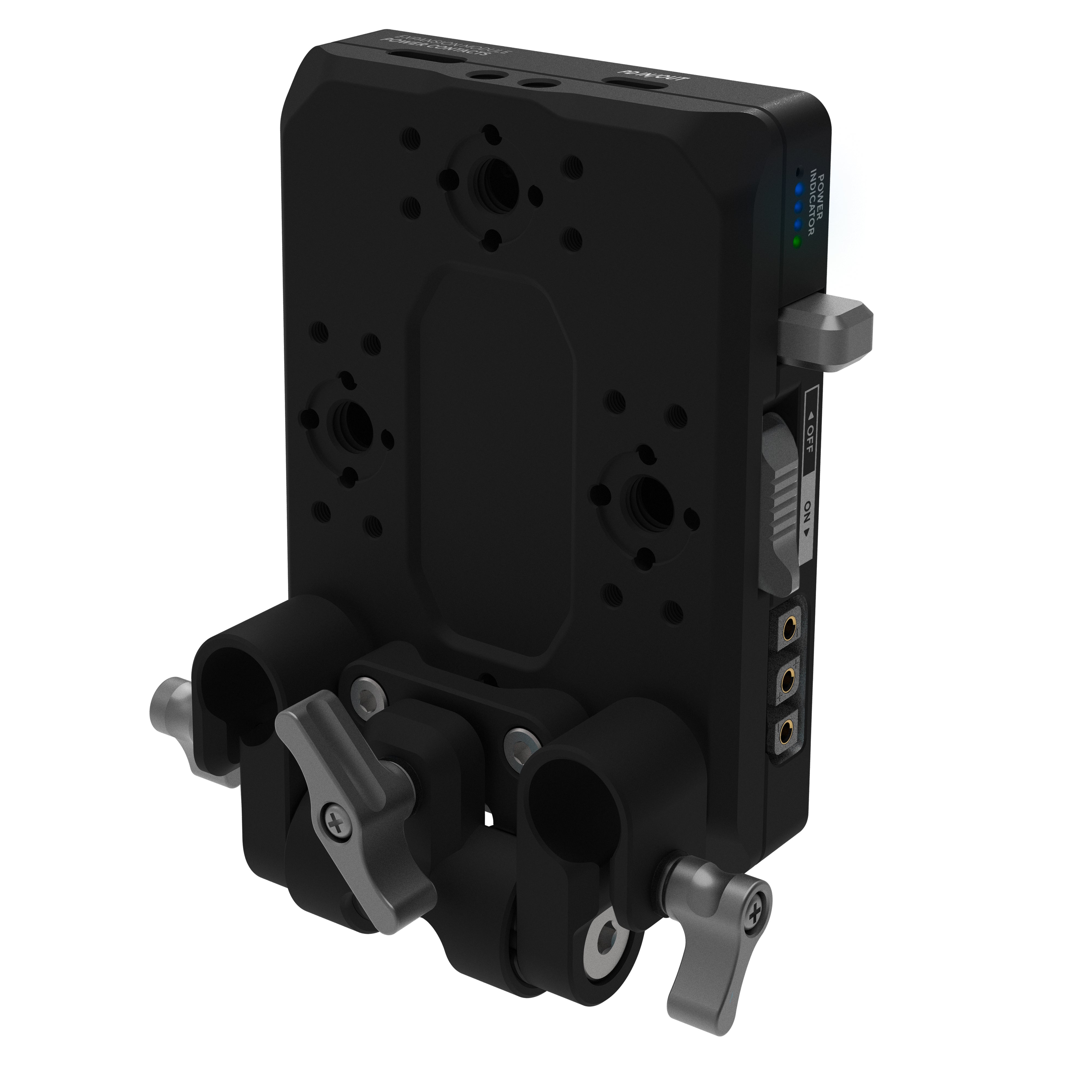 その他 V Mount Plate V-Mount Pro Battery Plate with Swiveling 15mm Rod Block | Kondor Blue