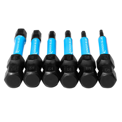 6 pack of Hex in 50mm BIT PACK