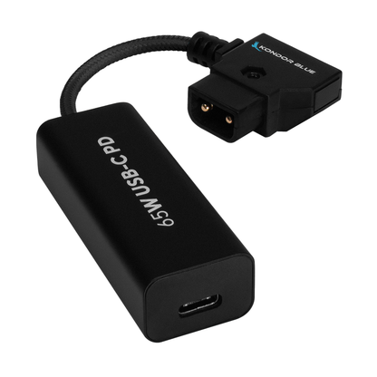 6” D-Tap to (Female) USB-C PD Cable - 2-Way Battery Charging Power