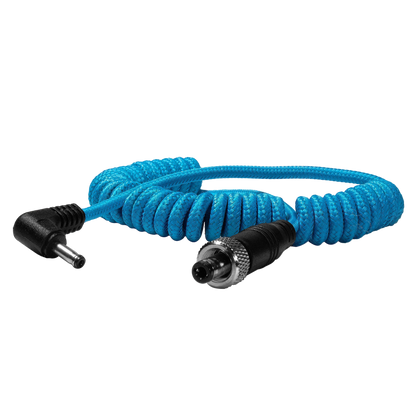 Locking DC 2.1mm to Right Angle DC 1.35mm Coiled Cable