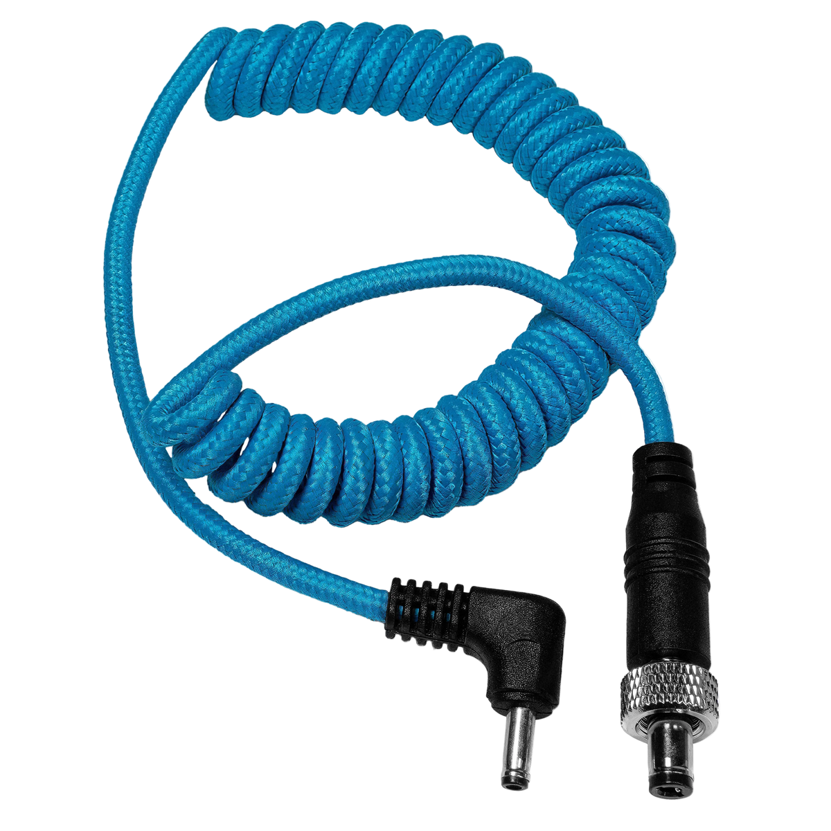 Locking DC 2.1mm to Right Angle DC 1.35mm Coiled Cable