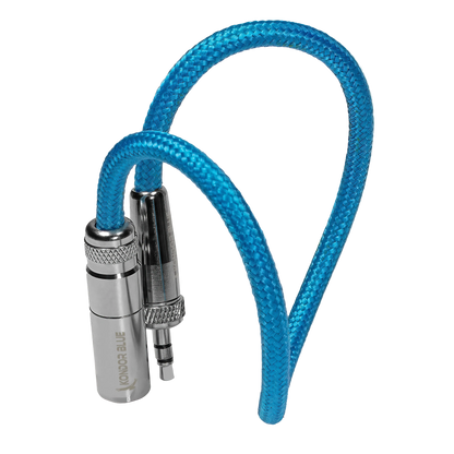 12" Mini XLR Male to 3.5mm TRS Locking Adapter Cable for Lavalier Mics