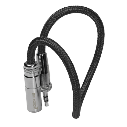 12" Mini XLR Male to 3.5mm TRS Locking Adapter Cable for Lavalier Mics