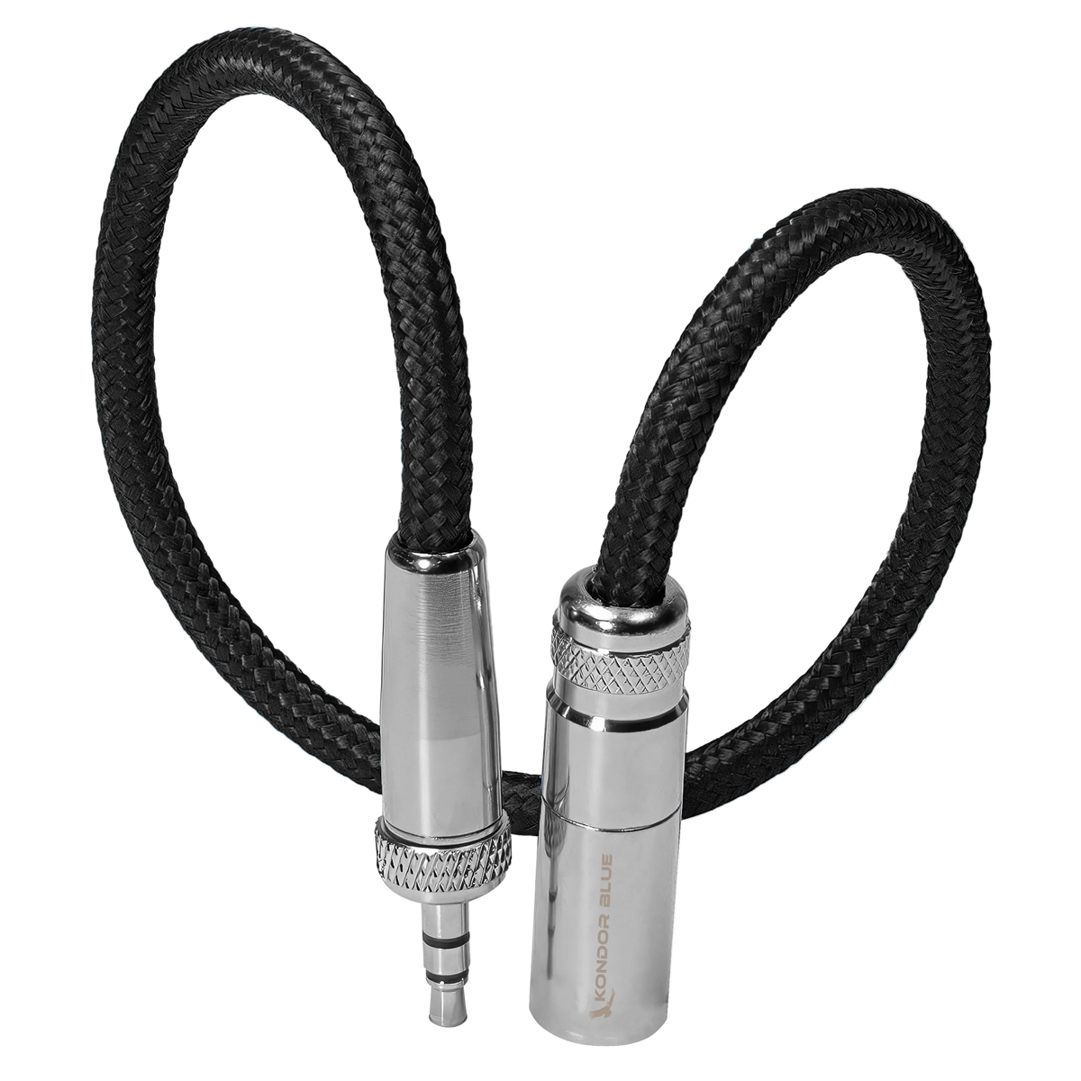 12" Mini XLR Male to 3.5mm TRS Locking Adapter Cable for Lavalier Mics