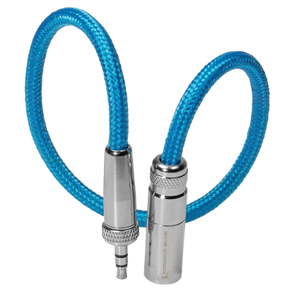 12" Mini XLR Male to 3.5mm TRS Locking Adapter Cable for Lavalier Mics