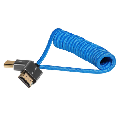 Full HDMI Cable for On-Camera Monitors 12"-24" Braided Coiled