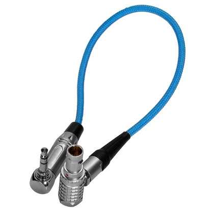 10" EXT LEMO 9 Pin to 3.5mm Right Angle Time Code Cable for Komodo/Raptor