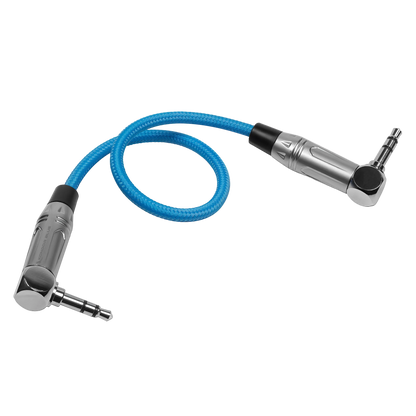 10" 3.5mm to 3.5mm Right Angle Time Code Audio Cable
