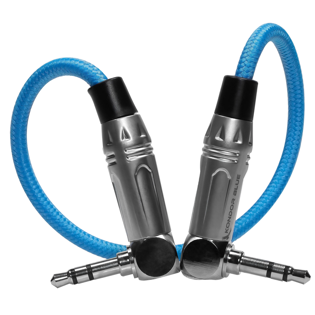 10" 3.5mm to 3.5mm Right Angle Time Code Audio Cable
