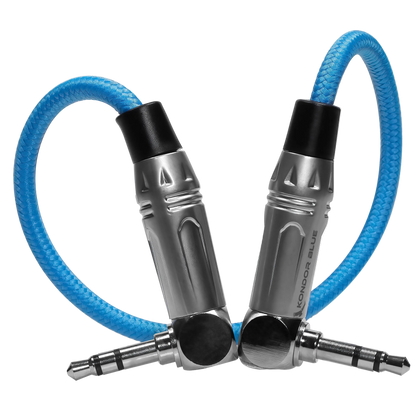 10" 3.5mm to 3.5mm Right Angle Time Code Audio Cable