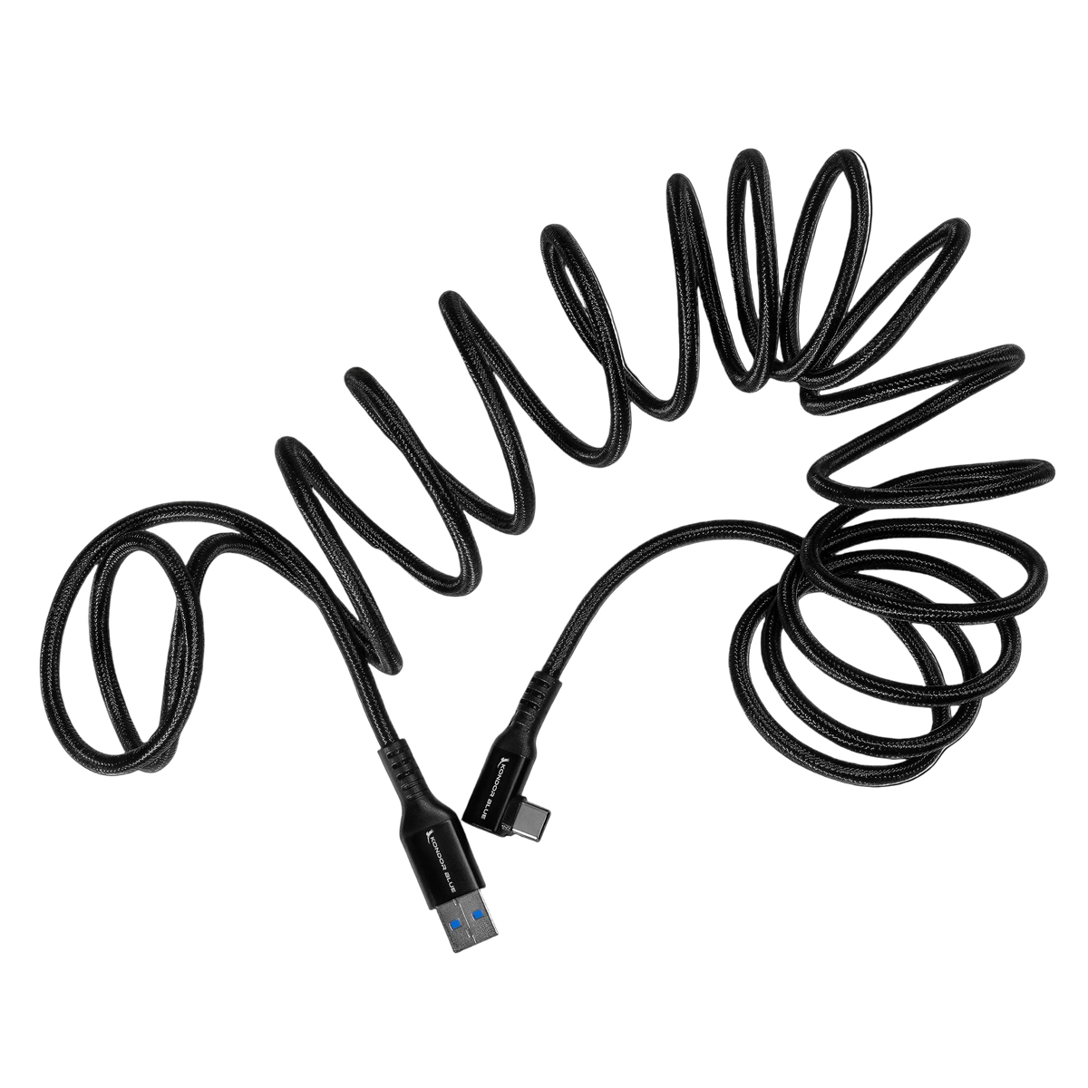 USB-A to USB-C 3.0 Right Angle High Speed Data and Charging Cable 3A 60W 5G