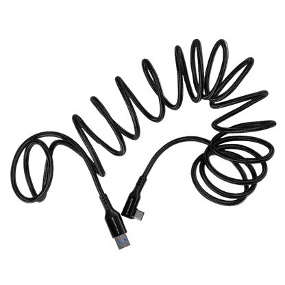 USB-A to USB-C 3.0 Right Angle High Speed Data and Charging Cable 3A 60W 5G