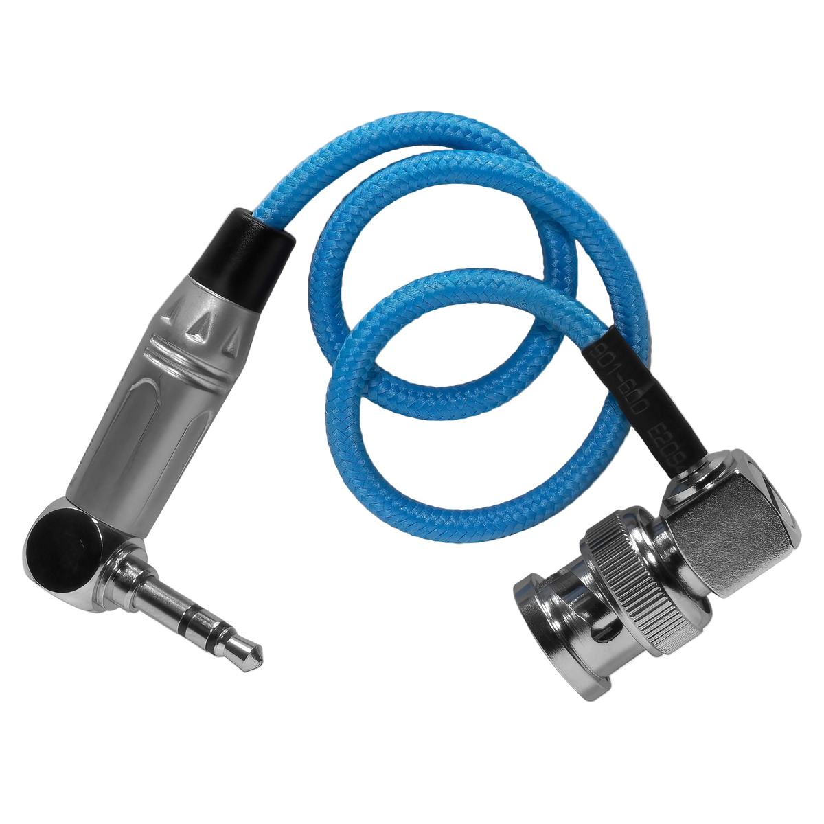 10" BNC to 3.5mm Right Angle Time Code Cable