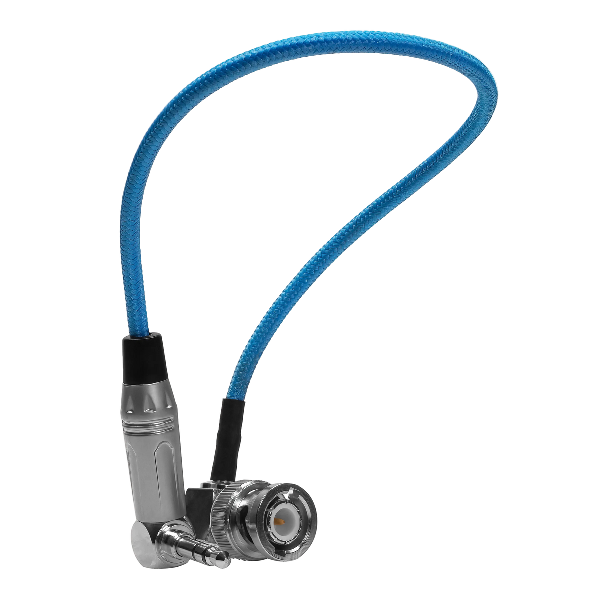 10" BNC to 3.5mm Right Angle Time Code Cable