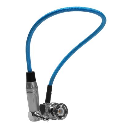 10" BNC to 3.5mm Right Angle Time Code Cable