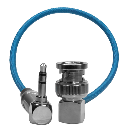 10" BNC to 3.5mm Right Angle Time Code Cable