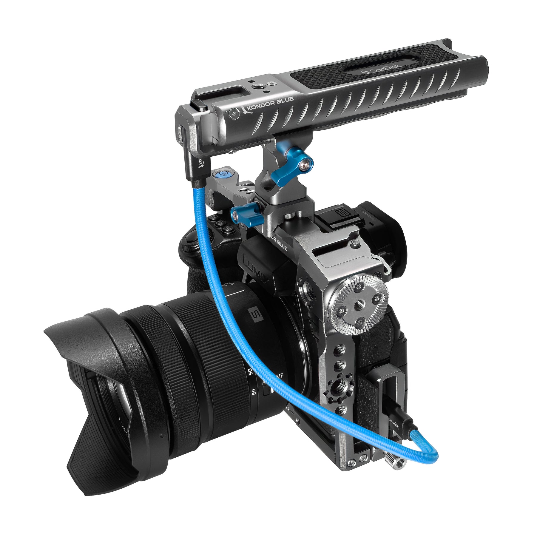 Pro-Blade SSD Handle – USB-C Recording Grip | Kondor Blue