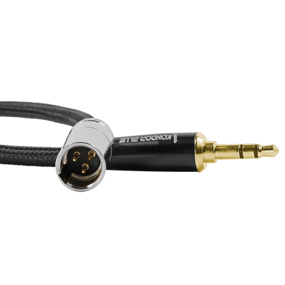 14” Mini XLR to Gold 3.5mm Stereo Plug for Line Level Devices