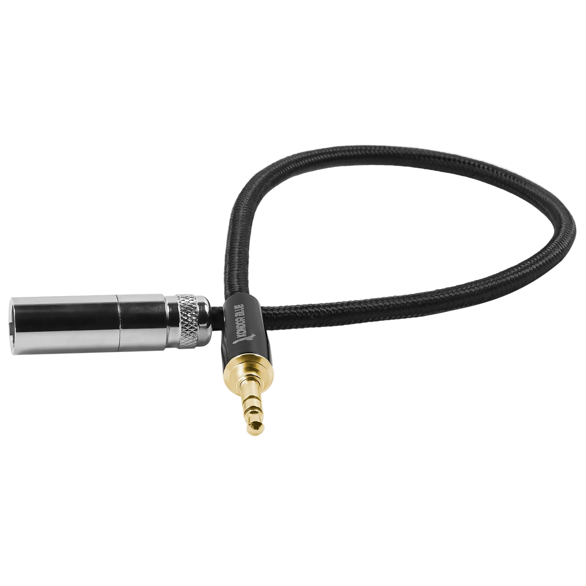 14” Mini XLR to Gold 3.5mm Stereo Plug for Line Level Devices