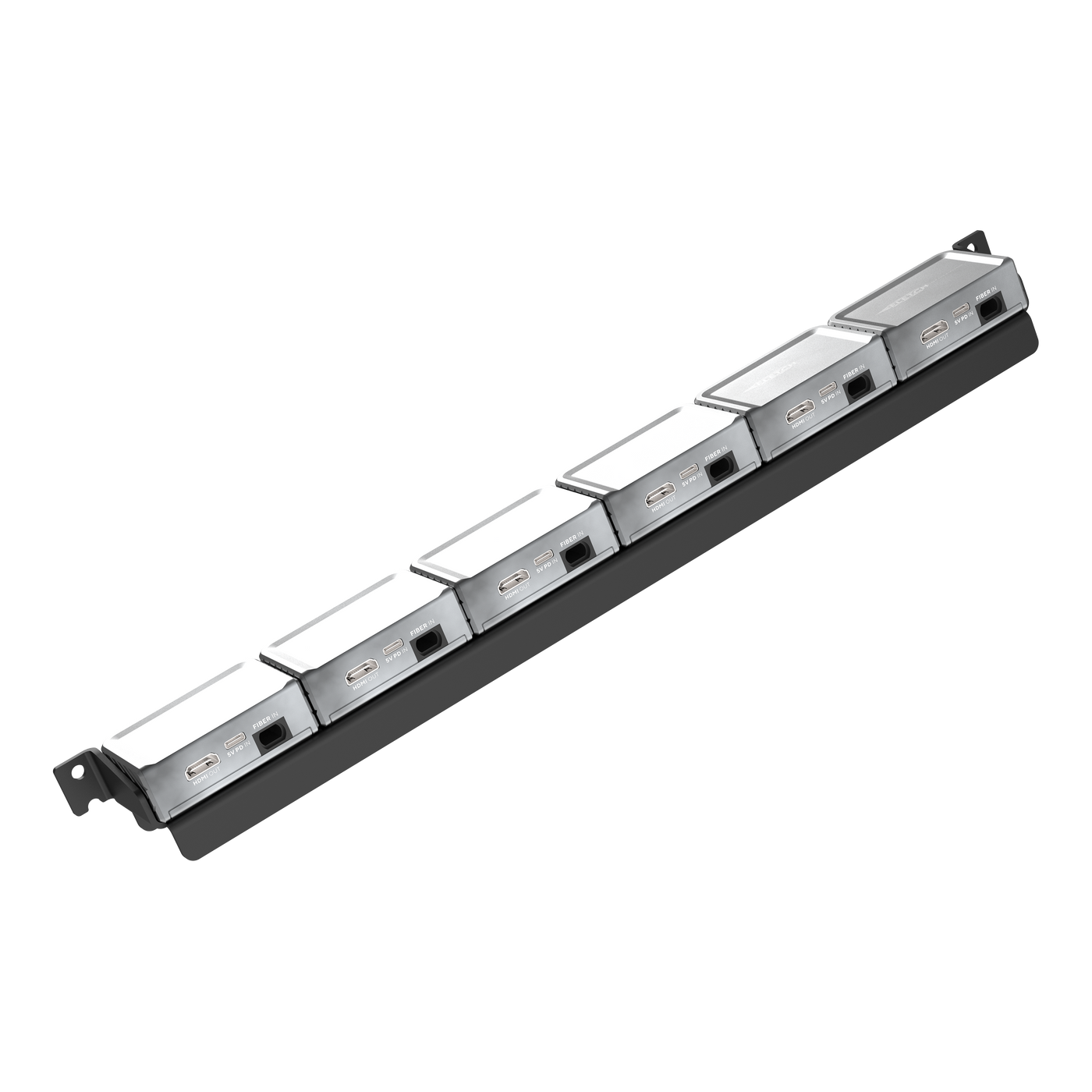 1U 19" Rack Shelf for Fletch RX Units – Holds Up to 6 Receivers