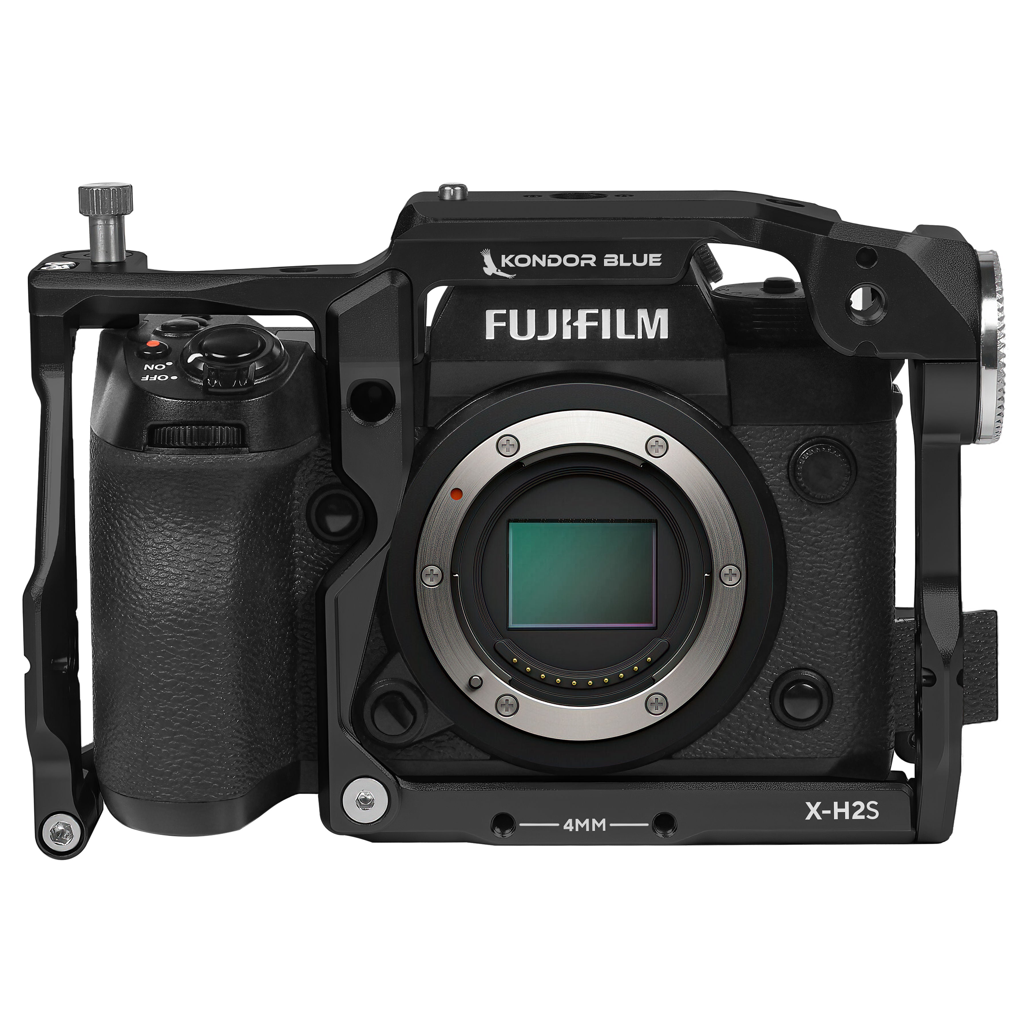 Fujifilm X-H2S Cage/Rig - Space Gray or Black | Kondor Blue
