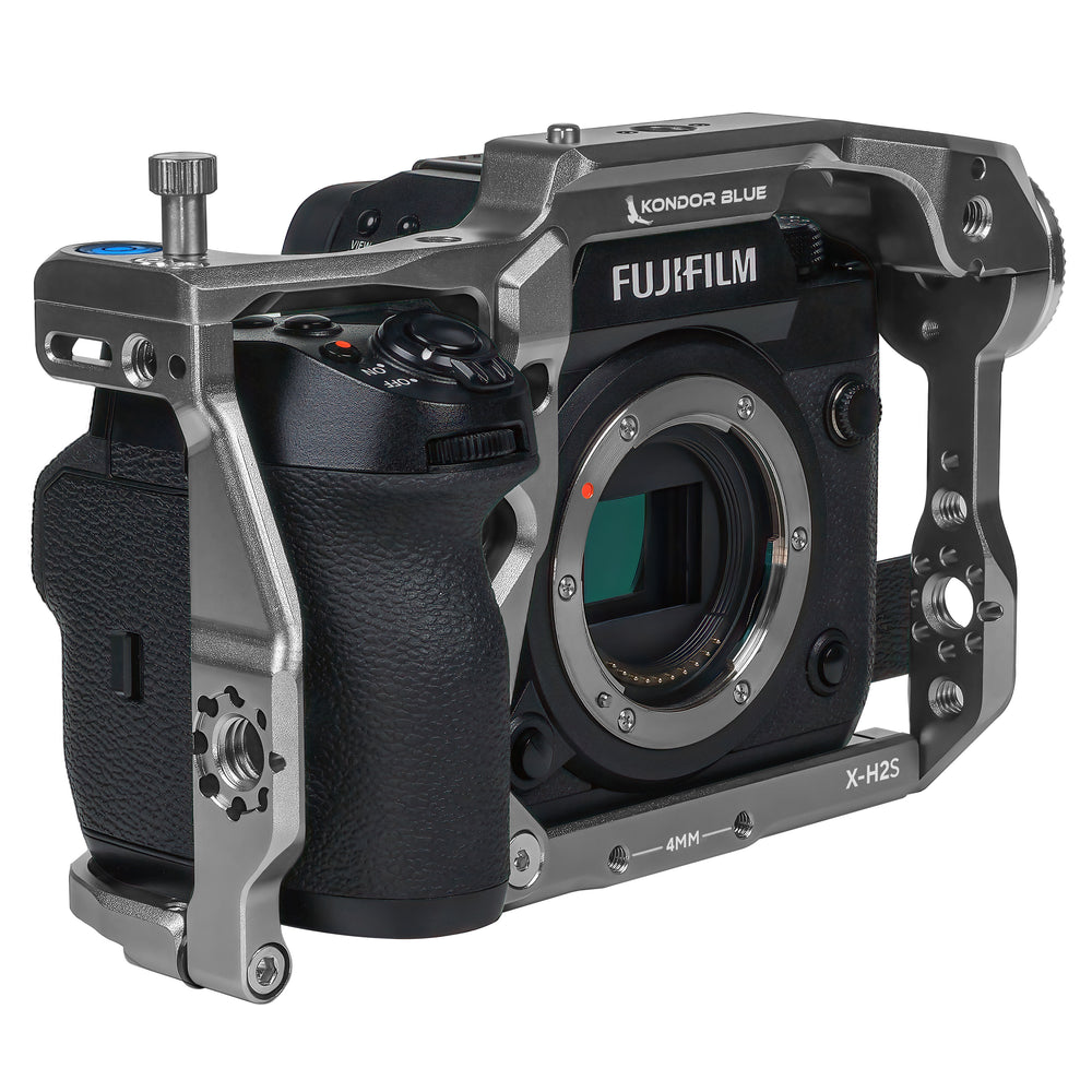 Fujifilm X-H2S Cage/Rig - Space Gray or Black | Kondor Blue