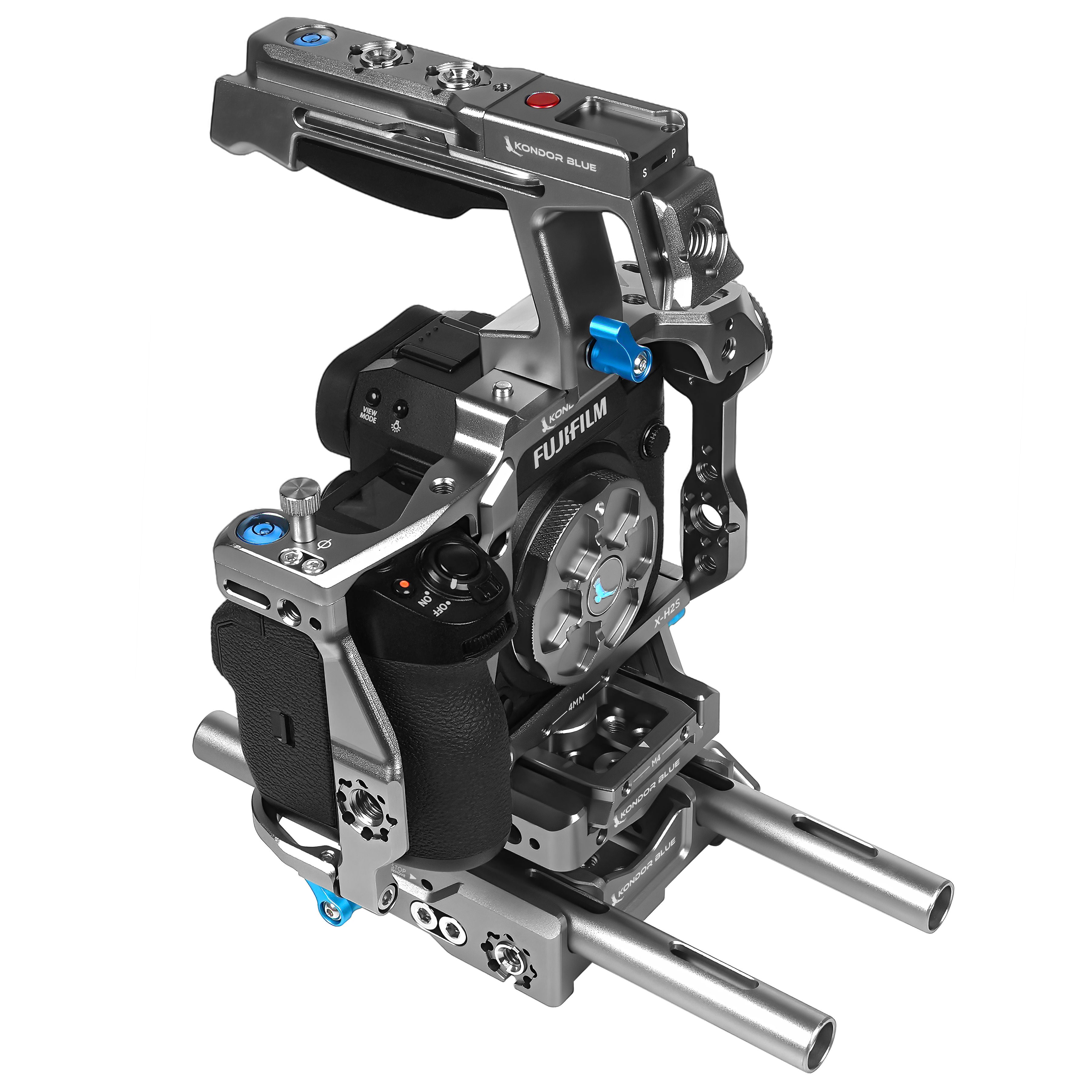 Fujifilm X-H2S Cage/Rig - Space Gray or Black | Kondor Blue